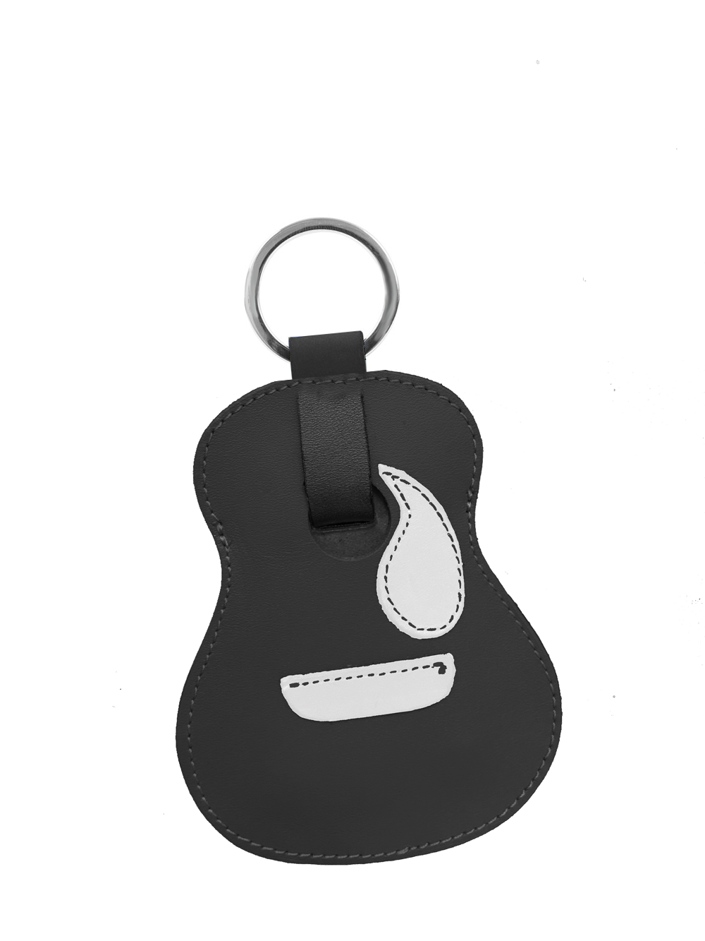 Leather Key FOB | Guitar Shaped Key FOB | Mel Boteri Fashion Group