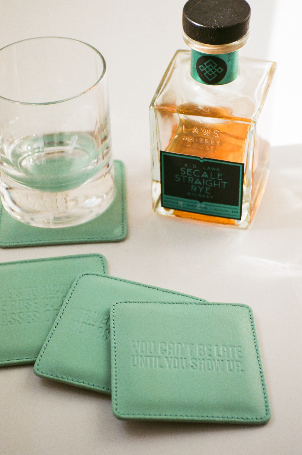Premium Corporate Gifts | Mel Boteri Custom Leather Coasters