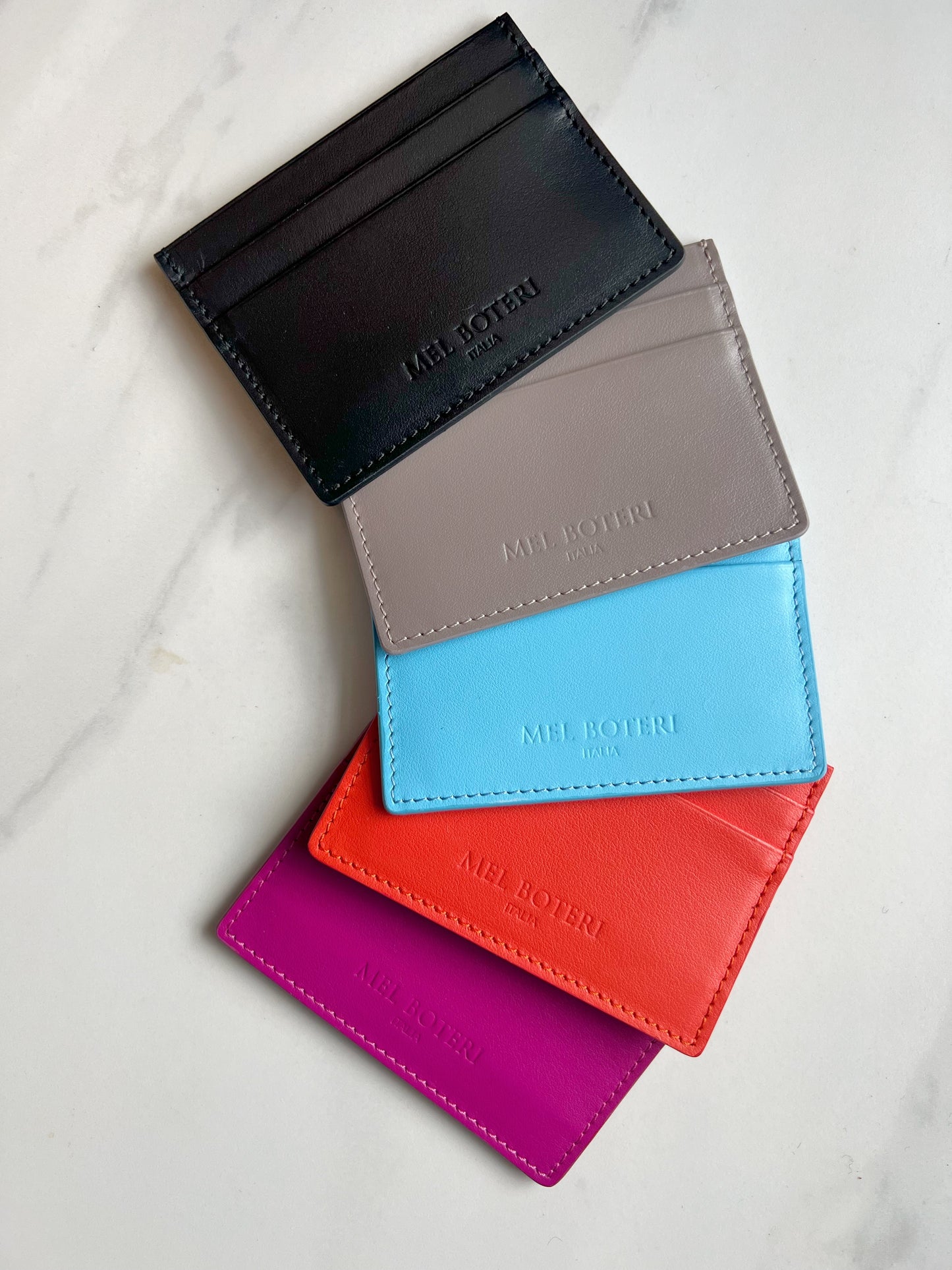 Custom Leather Slim Card Holder Wallet